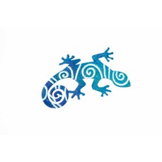 Brož smalt - modrá ještěrka